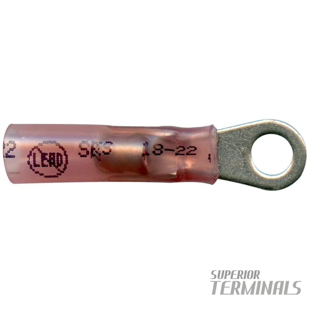 LEAD-FREE ElektraLink Ring - 0.34-0.75mm2 (22-18 AWG) Ring M5 Stud (#10)