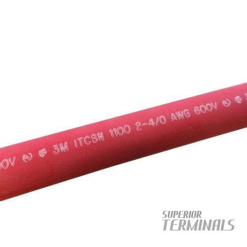 HST - Heavy-Wall w/Adh -  28mm ID (1.10"), Red, 305mm L (12")