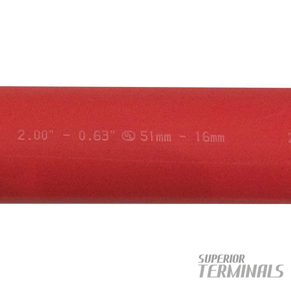 HST - Heavy-Wall w/Adh -  50.8mm ID (2.0"), Red, 305mm L (12")