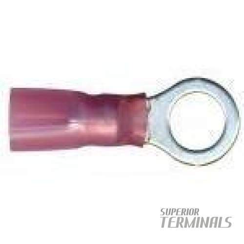 Krimpa-Seal Ring Pink, 8 AWG Ring M9.5 Stud (3/8") (Pink)