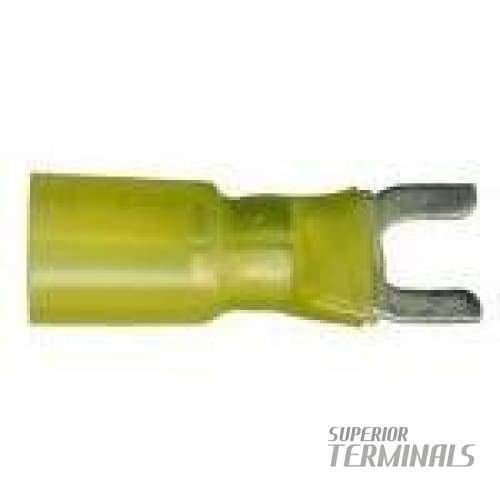 Krimpa-Seal Flange Spade - 4-6mm2 (12-10 AWG) Spring Spade M5 Stud (#10)
