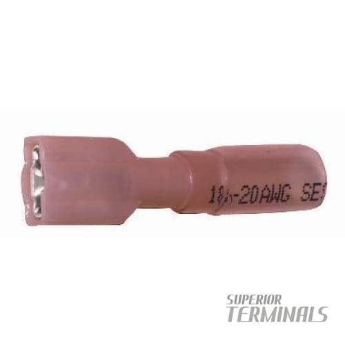 Krimpa-Seal Fully Ins Cplr -500, 0.34-0.75mm2 (22-18 AWG) Female For 6.35mm (.25") Tab