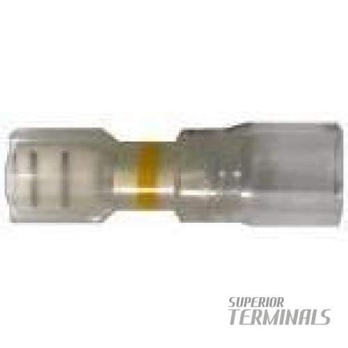 Opti-Seal Fully-Insulated Female - 4-6mm2 (12-10 AWG) 6.35mm (.250"), Banded Yellow