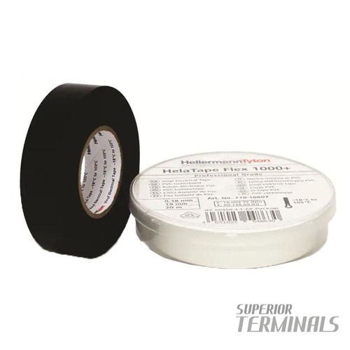 Insulation Tape PREMIUM Black 0.18mm x 19mm x 20M -18C to 105C