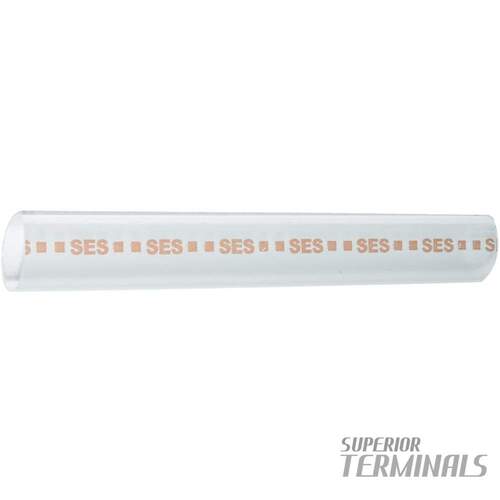 Clear / Orange High Flow Adhesive Heat Shrink Tubing -  17.78mm ID (0.7"), 305mm L (12")