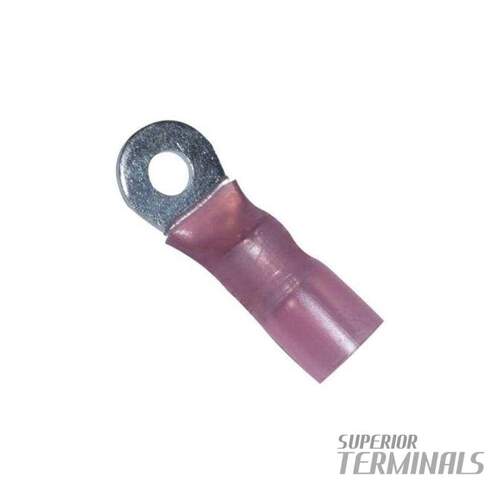 Krimpa-Seal Lug - 10mm (8 AWG) Lug M5 Stud (#10) (Pink)