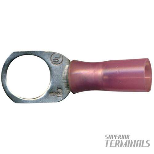Krimpa-Seal Lug - 10mm (8 AWG) Lug M8 Stud (5/16") (Pink)